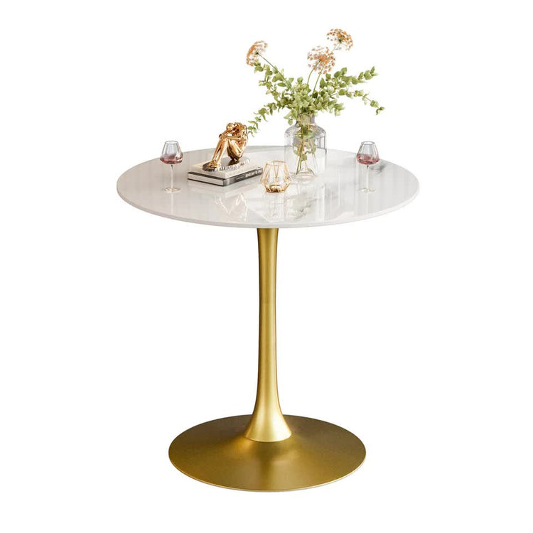 Bar Tables — sintered stone bistro bar table with gold legs
