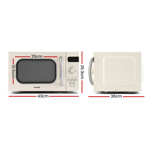 Comfee 20L Microwave Oven 800W Cream AM820C2RA(F)-PM-CR