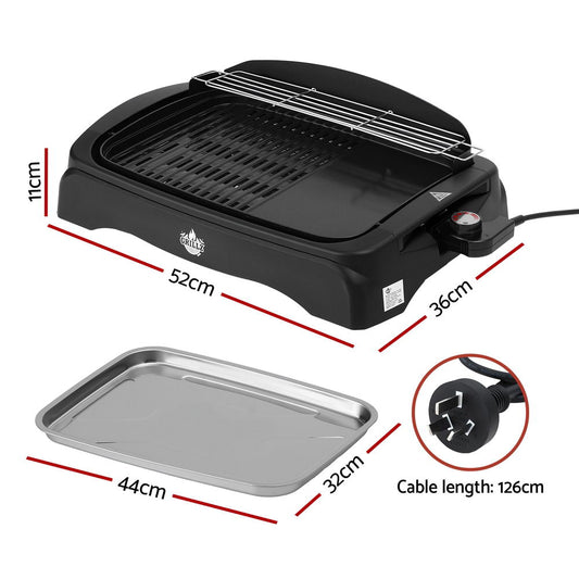 Grillz 1950W Electric BBQ Grill Non-stick Plate for Indoor Outdoor BBQ-ELC-PLATE