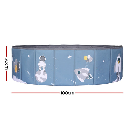 Keezi Kids Ball Pool Pit Toddler Play Foldable Child Playhouse Storage Bag Blue BPOOL-B-814-BU