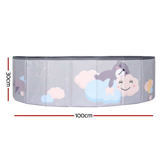 Keezi Kids Ball Pool Pit Toddler Ocean Play Foldable Child Playhouse Storage Bag BPOOL-B-814-GR