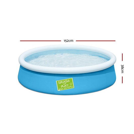 Bestway Kids Pool 152x38cm Round Inflatable Above Ground Swimming Pools 477L BW-POOL-KID-R-152-57241