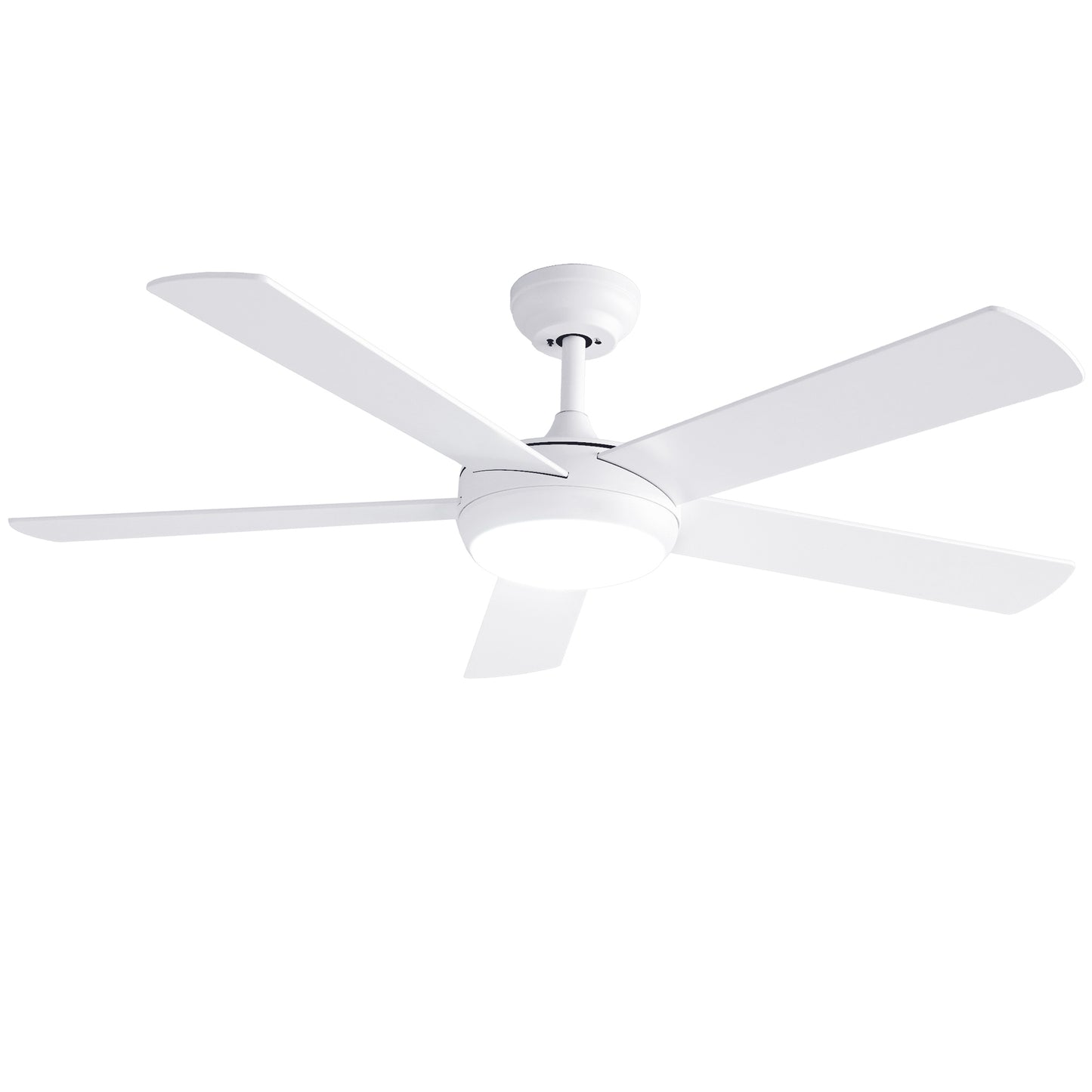 Devanti 52'' Ceiling Fan 5 Blades DC Motor w/Light w/Remote White CF-C-52-5B-986-WH