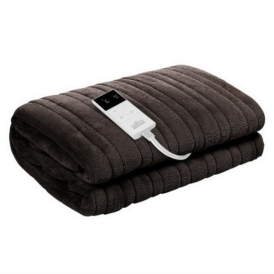 Giselle Bedding Electric Throw Blanket - Chocolate EB-THROW-RUG-CBR