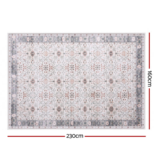Artiss Washable Floor Rug 160X230cm Large Area Rug Modern Living Room Carpet FLR-4139-160X230-BG