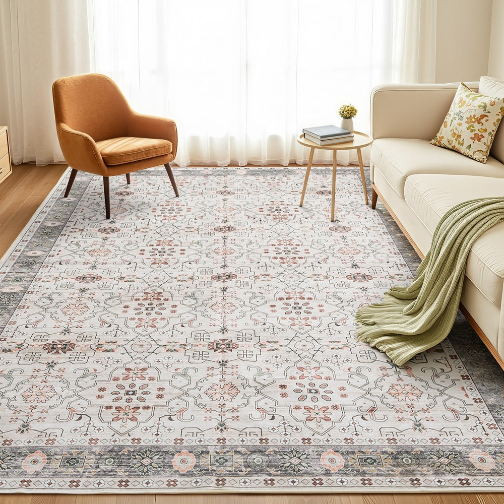 Artiss Washable Floor Rug 240X340cm Large Area Rug Modern Living Room Carpet FLR-4139-240X340-BG