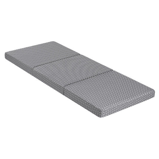 Giselle Foldable Mattress Folding Sofa Bed Trifold Memory Foam Camping Cushion Mat FOAM-MFM-TRIO-DUAL-GY