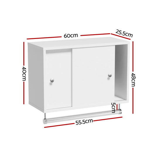 Artiss Bathroom Storage Cabinet Wall Mounted Cupboard Vanity Medicine Organiser FUR-S-BATH-ROD01-WH