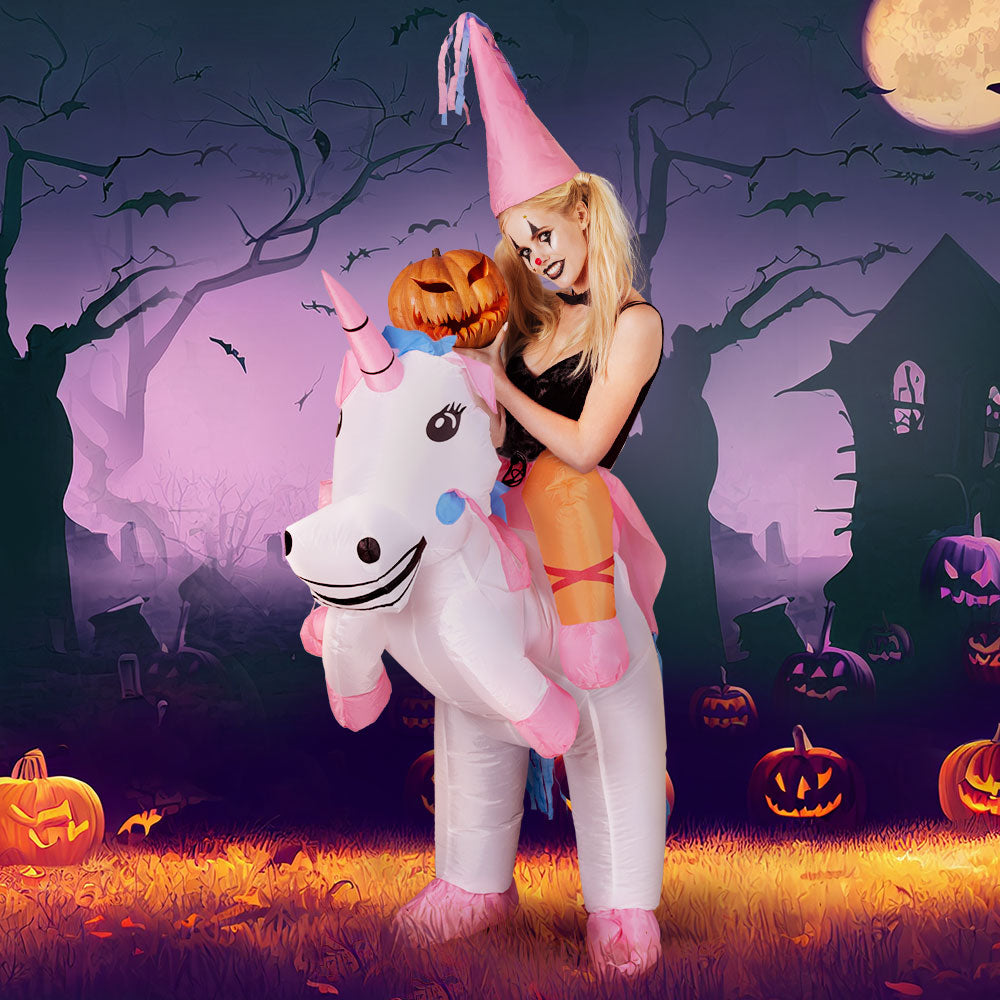Inflatable Unicorn Costume Adult Suit Blow Up Party Fancy Dress Halloween Cosplay HALO-INF-UNIC-6FT