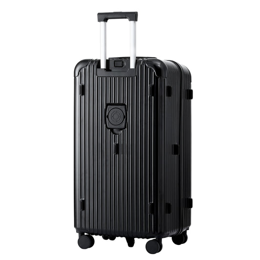 Wanderlite 28" Trunk Luggage Suitcase Travel 5 Wheels Type-C Port TSA Black LUG-ABS-TRUK-28-BK