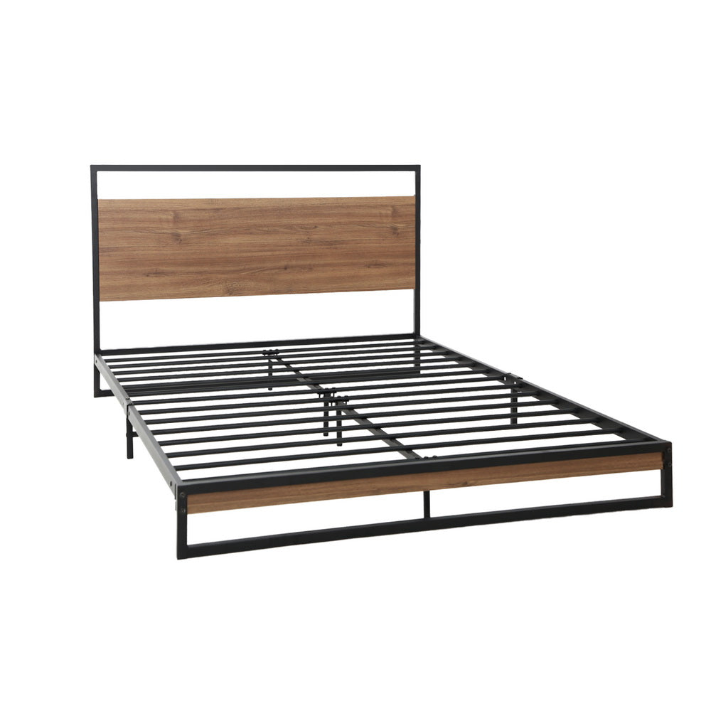 Artiss DANE King Single Metal Bed Frame MBED-C-DANE-KS-BK