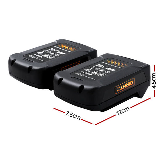 Giantz Lawn Mower 80V Battery Only Cordless 40V x2 Fits LI37 MOWER-LI37-N2-40VX2