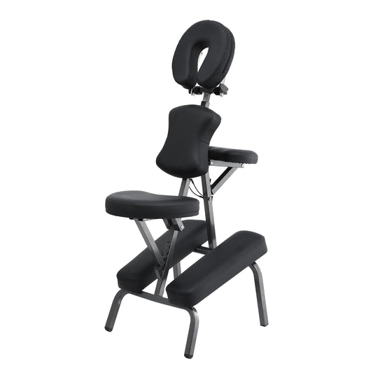 Zenses Portable Massage Chair Lightweight Folding Tattoo Lash Beauty Bed MT-CHR-40-BK