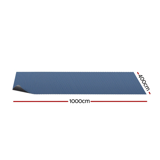 Aqua Buddy Pool Cover 10x4m 600 Micron Swimming Pool Solar Blanket Blue Black PC-100X40-XL-BK-BL