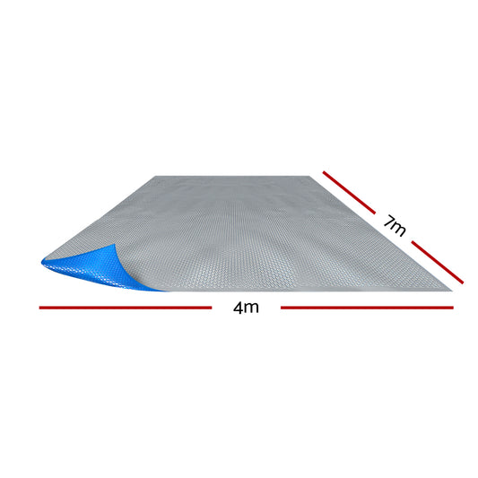 Aqua Buddy Pool Cover 500 Micron 7x4m Swimming Pool Solar Blanket Blue Silver PC-70X40-L-DX-BL