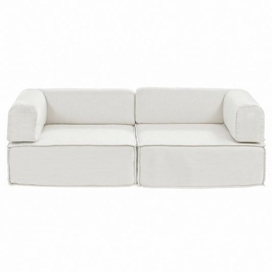 Artiss Convertible Folding Sofa Bed Beign SBED-E-FLD03-2S-BG-AB
