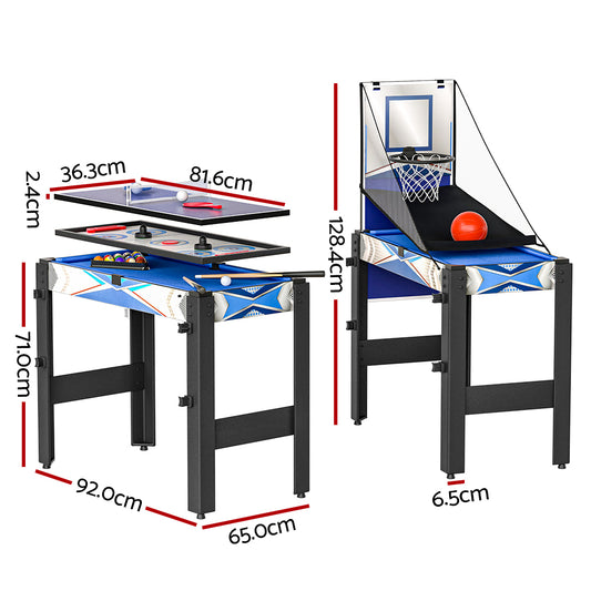 5-In-1 Game Table Pool Table Tennis Air Hockey Basketball Arcade Gift SOCCER-4T-92-5MIN