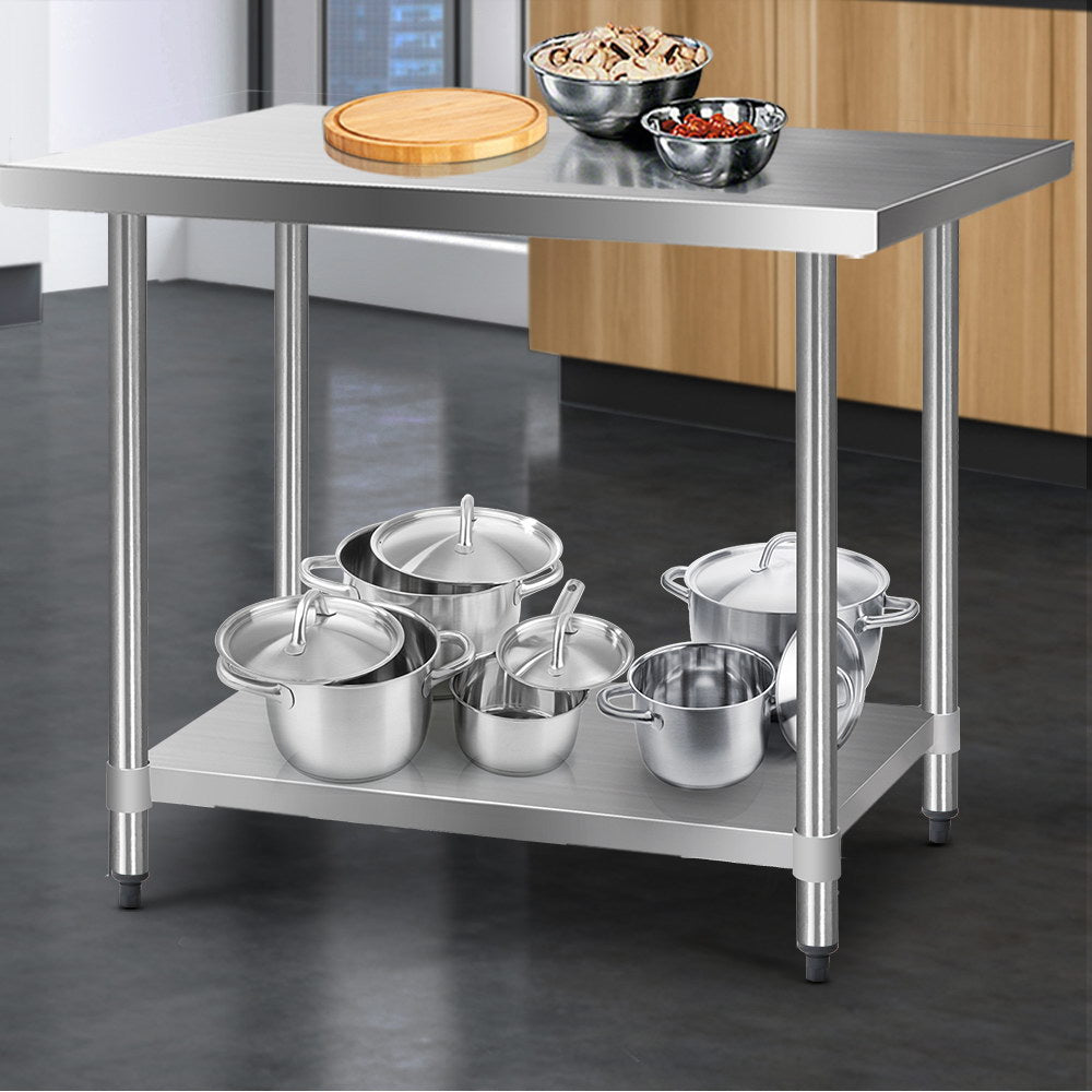 Cefito 1219x610mm Stainless Steel Kitchen Bench 430 SSKB-430S-48