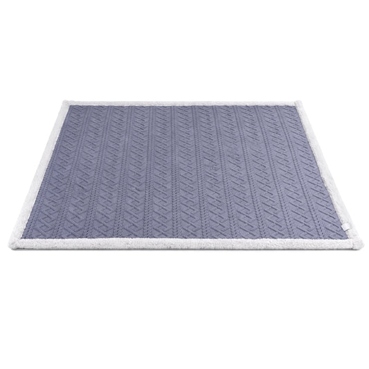 Giselle 203x230cm Throw Blanket Double-Sided Fleece Lightweight For Sofa Couch Bed TBLANKET-DUAL-230-BU