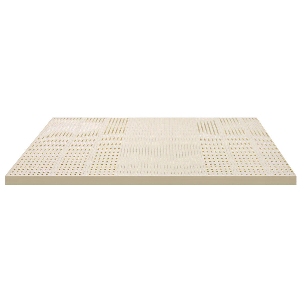 Giselle Bedding Latex Mattress Topper, 7.5cm Thick 7-Zone Pressure Relief Bed Pad with Washable Cover, TOPPER-LT-K-75