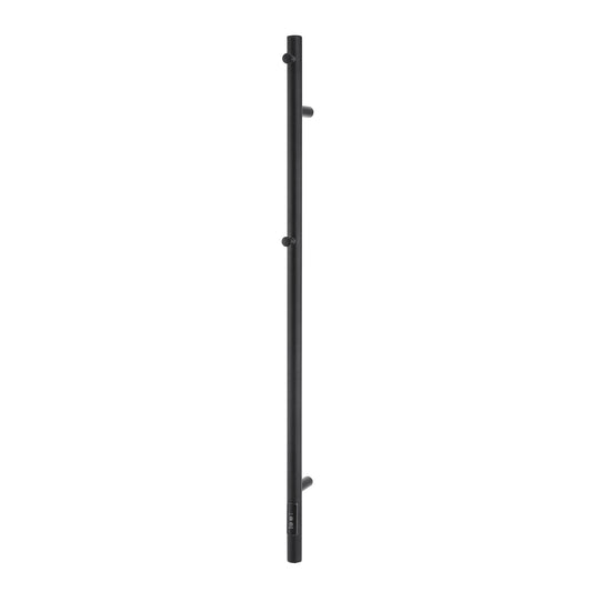 Devanti Heated Towel Rail with Timer Vertical Electric Heater Warmer Rack Black TW-C-109W-1T-BK