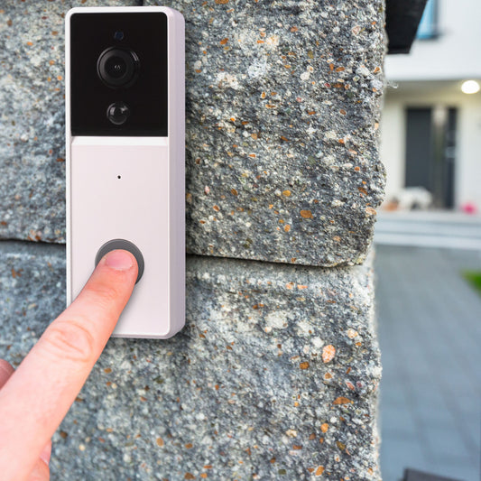 Laser Smart Full HD Video Doorbell White with Chime V1031-LSH-CAMDBWC