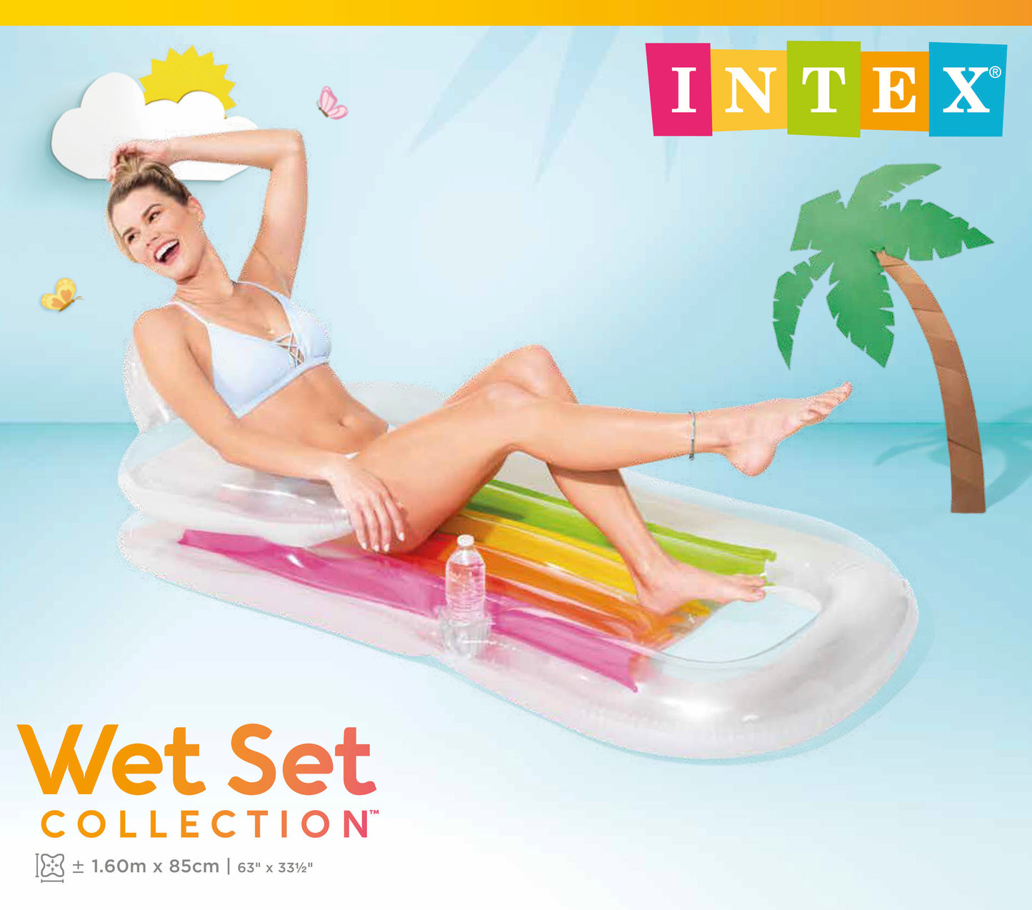 Intex King Kool Inflatable Pool Lounge 58802 V1032-IXKINGKOOL-58802