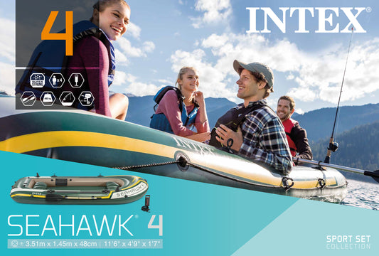 Intex Seahawk 4 Boat Set 68351 V1032-IXSEAHAWK4-68351