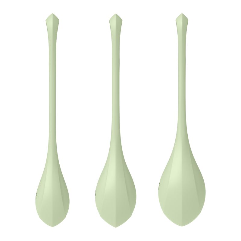 Satisfyer Yoni Power Balls 2 Green 3 Pc Set V1055-7C45061100037