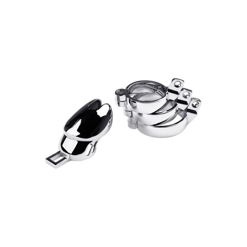 Metal Silver Chastity Cage Adjustable V1055-7CC45842100058