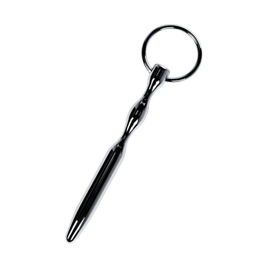 Metal Silver Bullet Shaped Urethral Plug W Ring V1055-7CC45842100067
