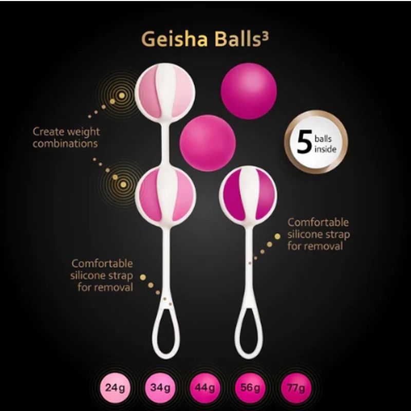 Gvibe Geisha Balls 3 Sugar Pink V1055-7CZ45870100050
