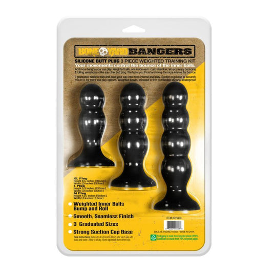 Boneyard Bangers Silicone Ass Training Kit 3 Pc V1055-7DM45855100156