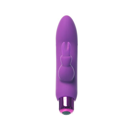 Powerbullet Alices Bunny Rechargeable Bullet W Rabbit Sleeve Purple V1055-7DM45855100157