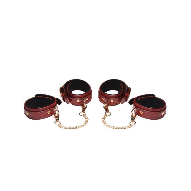 Master Series 6 Pc Bondage Set Burgundy V1055-7DM45855100184