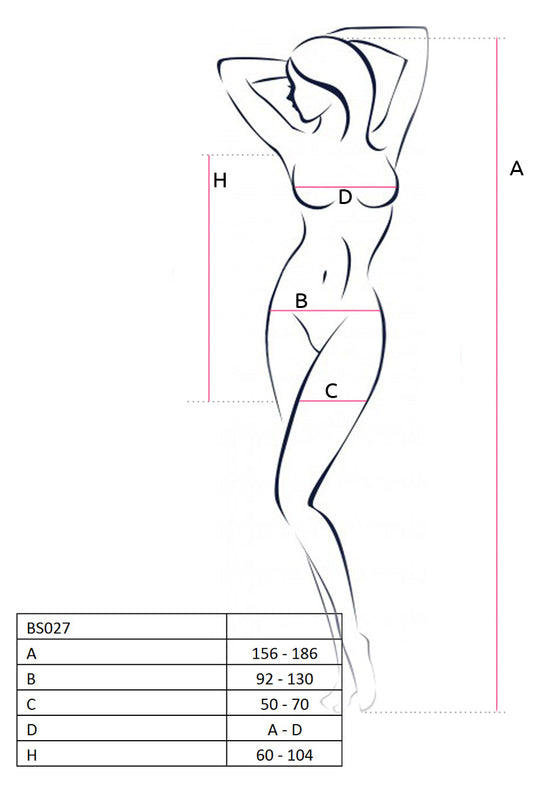 Passion Lingerie Brand Dress Translucent With Open Sides Blk V1055-7KS45783100044