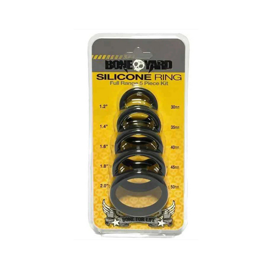 Boneyard Silicone Ring 5 Pc Kit Black V1055-7M45057100031