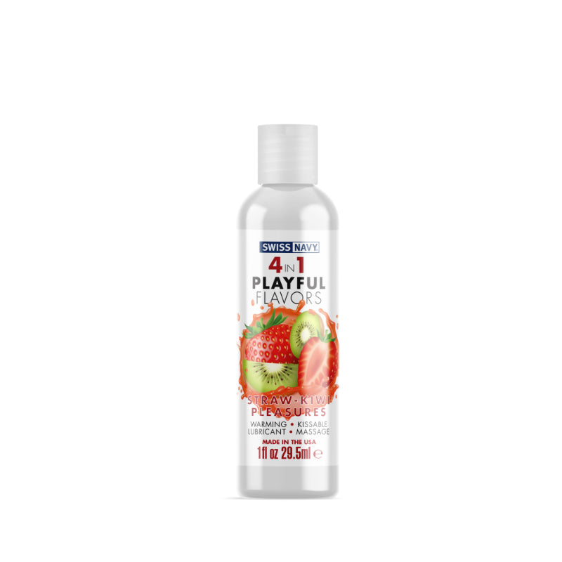 Swiss Navy Brand Playful Flavours 4 In 1 Strawberry/Kiwi Pleasure 1Oz/29.5Ml V1055-7PY45784100123