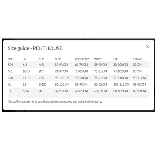 Penthouse Adore Me Panties White S/M V1055-7QZ45895100015