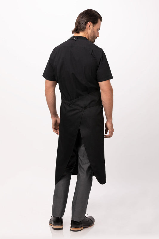 Brio Chef Black Bib Apron by Chef Works V107-ACN01-BLK-0