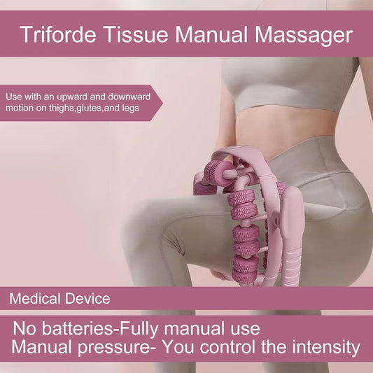 Lymphatic Drainage Massager,Cellulite Massage Roller,Body Sculpting Machine, Thighs Massager, Manual Leg V1079-LEGMASSAGE28PINK