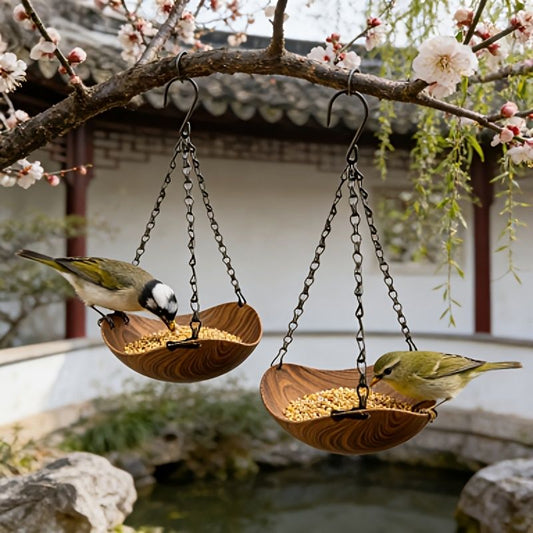 2pcs hanging bird feeder, bird water bowl, bird accessories, bird care, outdoor bird feeder, bird watching, V1102-134-BLU-57114