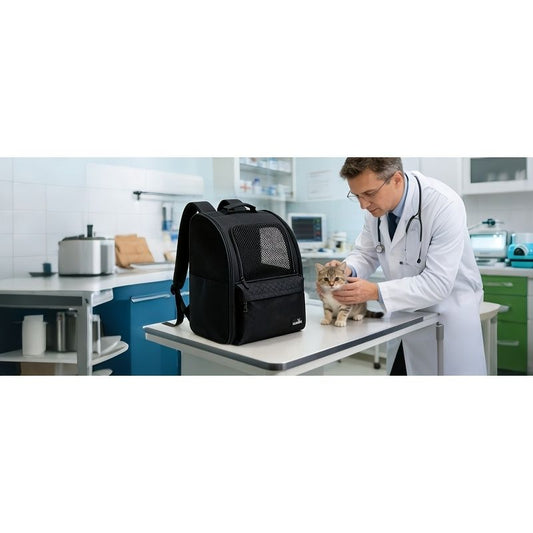 Black Blue dog carrier, skylight dog carrier, pet transport, small dog carrier, dog travel accessory, V1102-136-94069