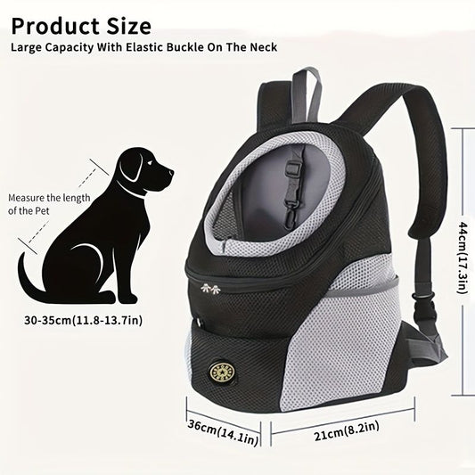 dog carrier backpack, small dog carrier, pet travel backpack, outdoor pet carrier, Australian pet gear, V1102-136-GRA-12724