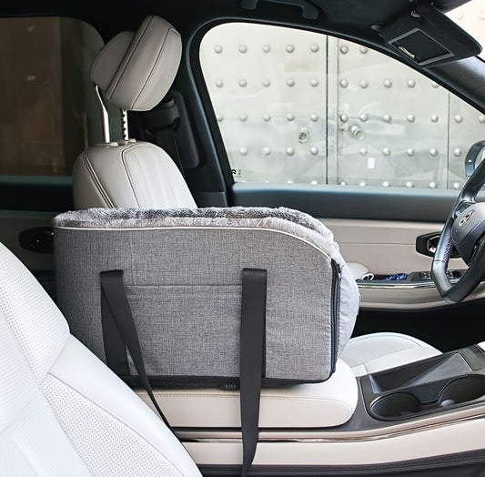 dog car seat, pet travel safety, dog comfort car seat, secure dog seat, Australian pet travel, durable dog V1102-136-GRA-96833