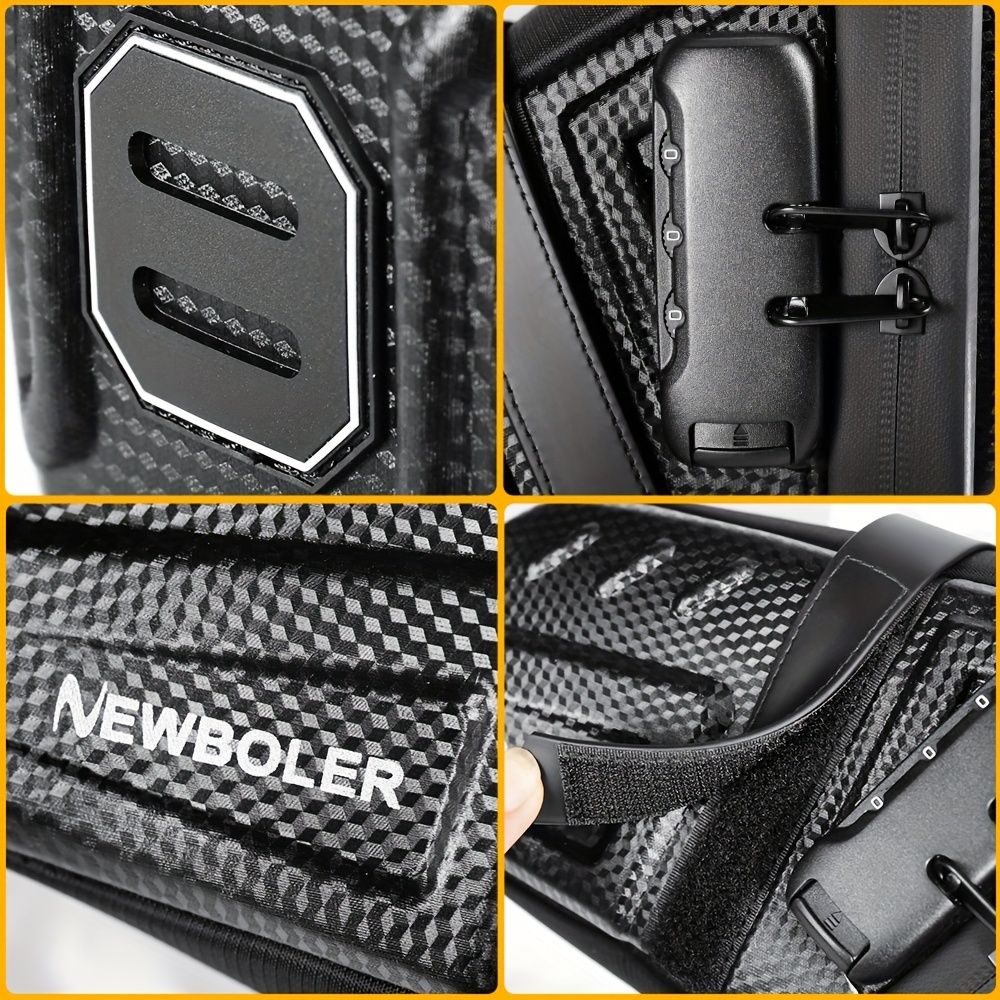 Bicycle Saddle Bag - Large Capacity Water-Resistant Storage for Cycling Essentials V1102-139-BLA-80416