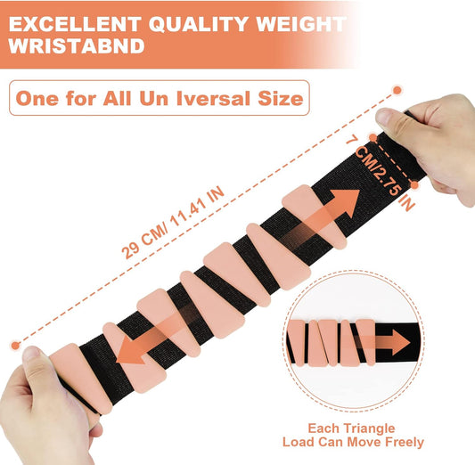 Wrist Weights Set of 2, Adjustable Silicone Workout Weights for Women and Men, Wearable Ankle/Wrist Weights V1102-B0BZR7G3HS