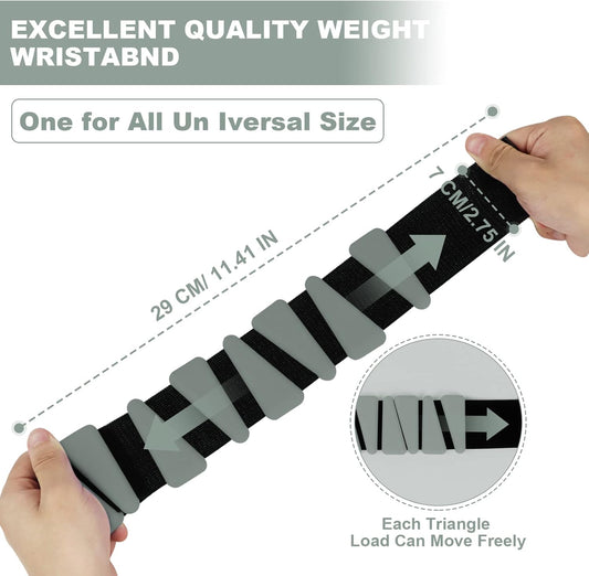 Wrist Weights Set of 2, Adjustable Silicone Workout Weights for Women and Men, Wearable Ankle/Wrist Weights V1102-B0BZR85MMY
