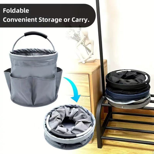 Premium Army green Gardening Storage Bag made of durable 600D Oxford cloth, features 6 deep side pockets for V1102-GJSN003