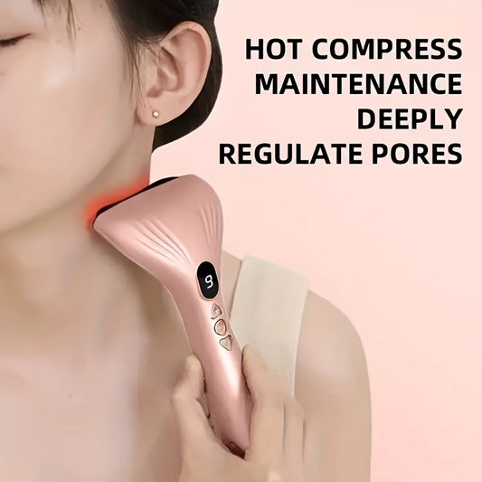 USB Electric Gua Sha Massager, Electric Massager, Heated Vibration Gua Sha Board, Suitable for Neck, V1102-GSAMQ002